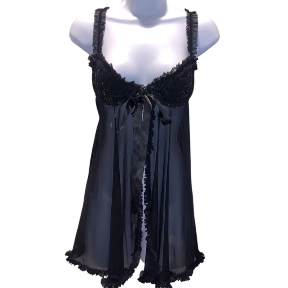 Victorias Secret Sexy Little Things Bling Babydoll Chemise With Front Closure